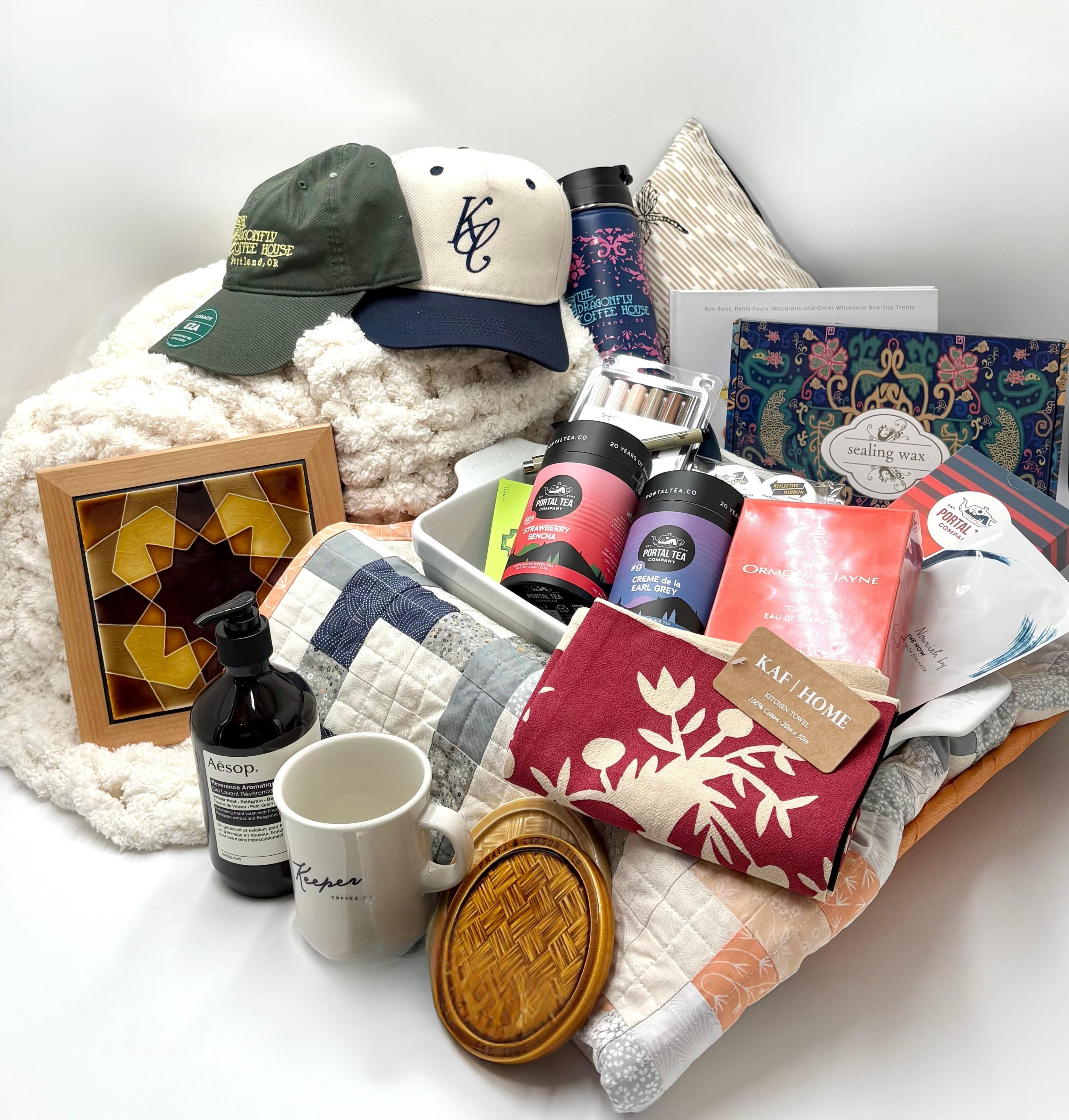 cozy winter basket